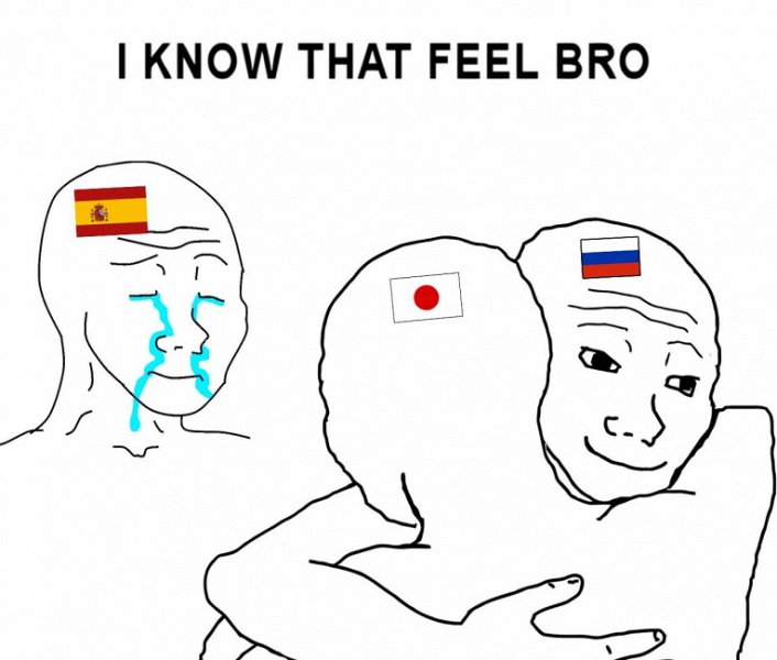«Я знаю это чувство, бро». Сборная РФ поздравила Японию с победой над Испанией