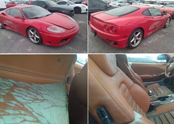 В США пустят с молотка Ferrari с заплесневелым салоном