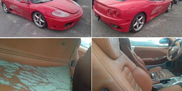 В США пустят с молотка Ferrari с заплесневелым салоном