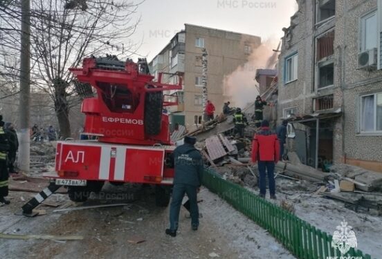 В Тульской области обрушился подъезд пятиэтажного дома, погибли пять человек