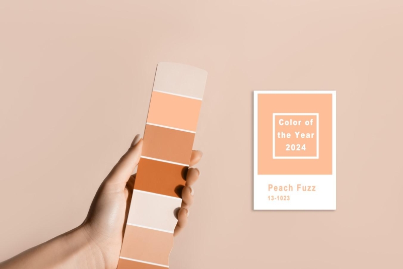 Цвет 2024 года Peach Fuzz в интерьере: основные тренды и фото