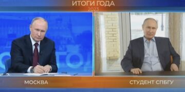 На «прямой линии» появился «двойник» Путина (видео)