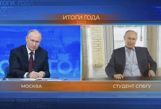 На «прямой линии» появился «двойник» Путина (видео)