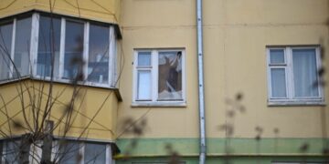 Беспилотник ВСУ упал и взорвался в городе Губкин