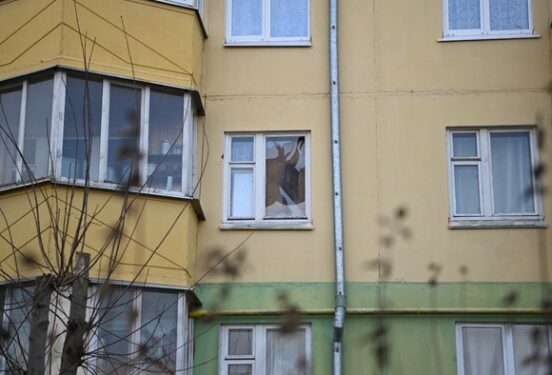 Беспилотник ВСУ упал и взорвался в городе Губкин