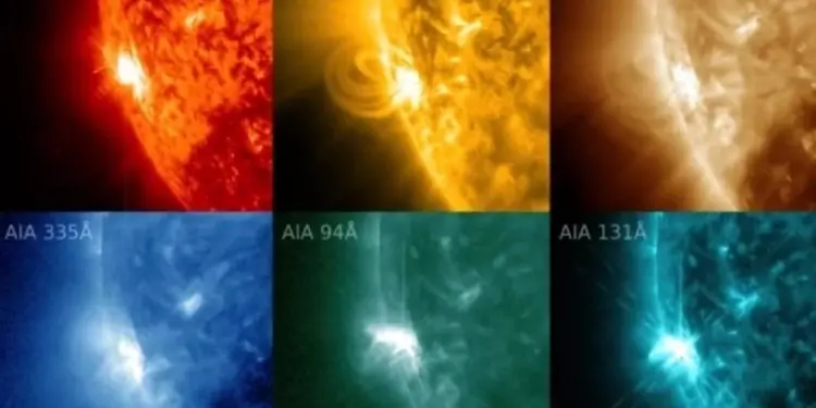 ИКИ РАН опубликовало кадры роста вспышечной активности на Солнце