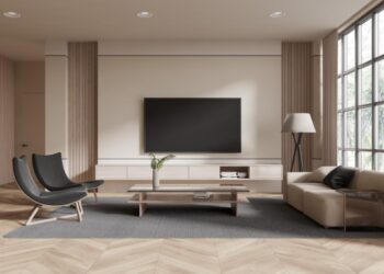 Как выделить и оформить ТВ-зону в гостиной: 7 идей