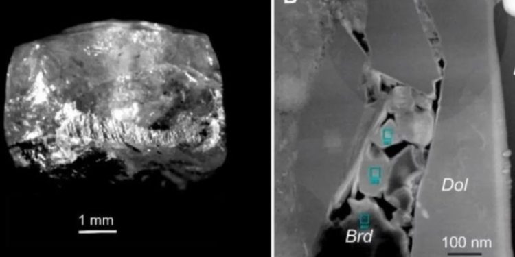 Ученые из РФ впервые нашли редкий минерал брэдлиит в алмазе из глубин Земли