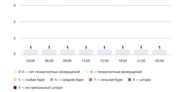 Прогноз магнитных бурь по часам на 30 декабря 2025 года. Инфографика