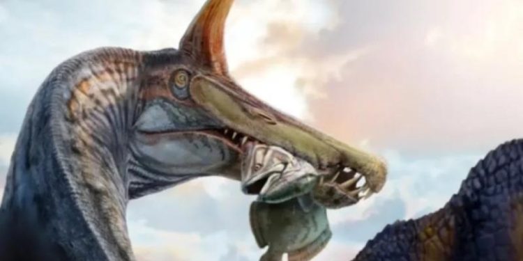 Ученые из США нашли останки динозавра с «мечом, торчащим из головы»