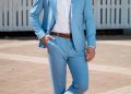 Голубой костюм: когда цвет работает на образ