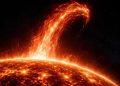 От Солнца оторвался гигантский протуберанец размером миллион километров
