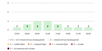 Прогноз магнитных бурь по часам на 16 июня 2026 года. Инфографика